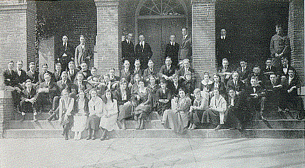 The first co-educational class in the fall of 1918. (Colonial Echo, 1919, p. 48).